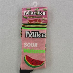 Pink Watermelon Crew Socks